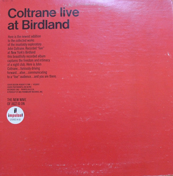 Coltrane* : Live At Birdland (LP, Album, RE, Gat)