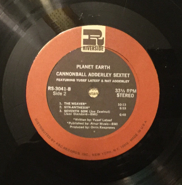 Cannonball Adderley Sextet : Planet Earth (LP, Comp)