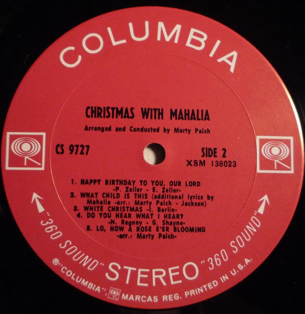 Mahalia Jackson : Christmas With Mahalia (LP, Album, Ter)