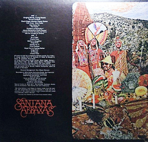 Santana : Abraxas = 天の守護神サンタナ (LP, Album, Quad, RE, SQ)