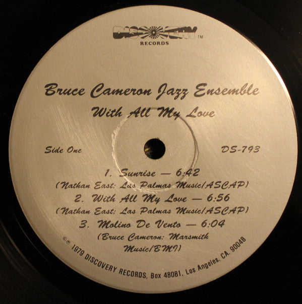 Bruce Cameron Jazz Ensemble : With All My Love (LP, Album)