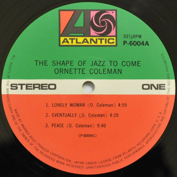 Ornette Coleman : The Shape Of Jazz To Come (LP, Album, RE, RM)