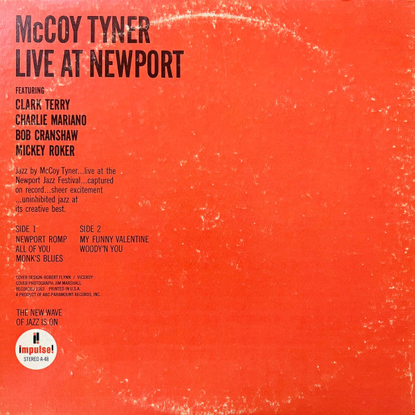 McCoy Tyner : Live At Newport (LP, Album, RE, Gat)