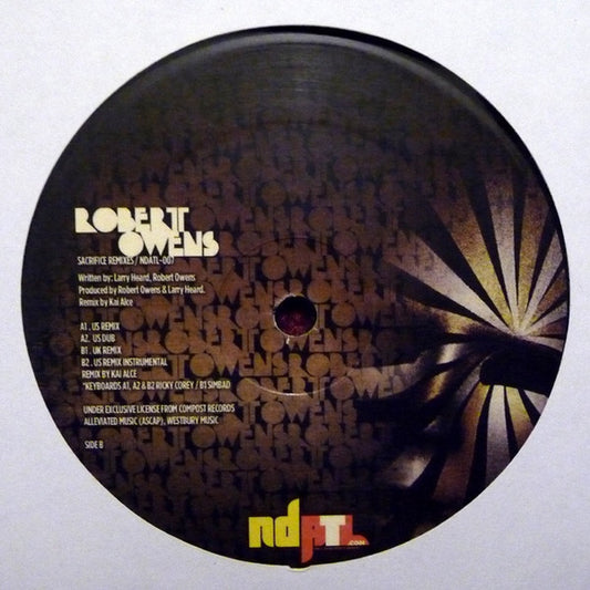 Robert Owens : Sacrifice (Kai Alcé Distinctive Remixes) (12")