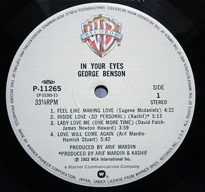 George Benson : In Your Eyes (LP, Album)