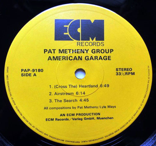 Pat Metheny Group : American Garage (LP, Album)