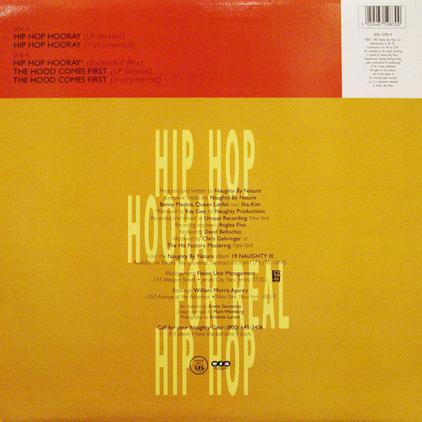 Naughty By Nature : Hip Hop Hooray (12", RE)