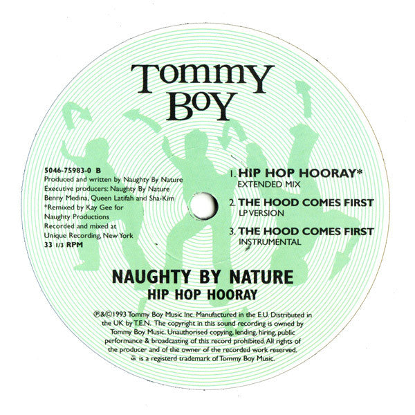 Naughty By Nature : Hip Hop Hooray (12", RE)