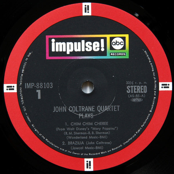 The John Coltrane Quartet : The John Coltrane Quartet Plays (LP, Album, RE)