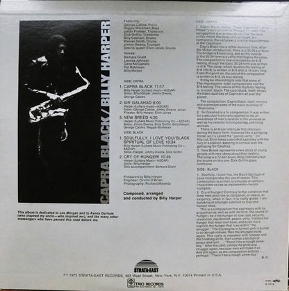 Billy Harper : Capra Black (LP, Album)