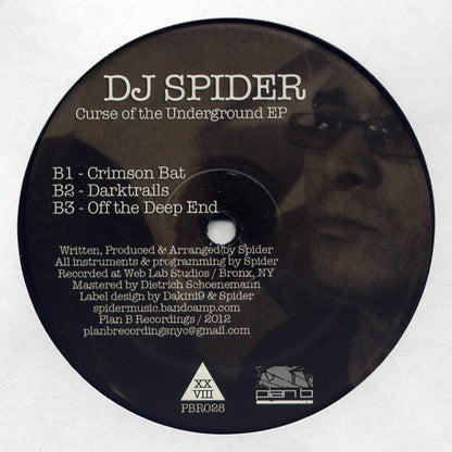 DJ Spider (6) : Curse Of The Underground EP (12", EP)
