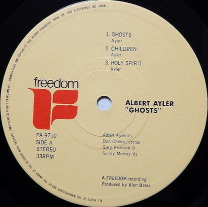 Albert Ayler : Ghosts (LP, Album, RE)
