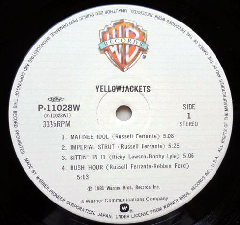 Yellowjackets : Yellowjackets (LP, Album)