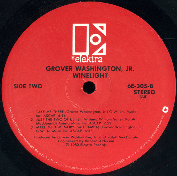 Grover Washington, Jr. : Winelight (LP, Album, AR )
