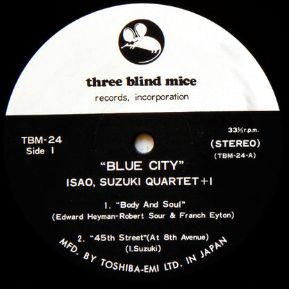 Isao Suzuki Quartet : Blue City (LP, Album)