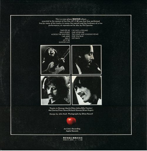 The Beatles : Let It Be (LP, Album, Gat)