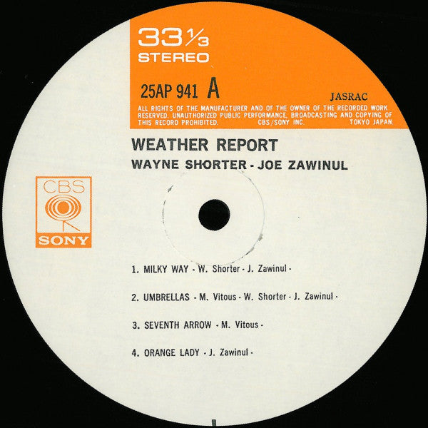 Weather Report : Weather Report (LP, Album, RE)