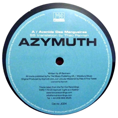 Azymuth : Avenida Das Mangueiras (SS Translation By Theo Parrish) (12")