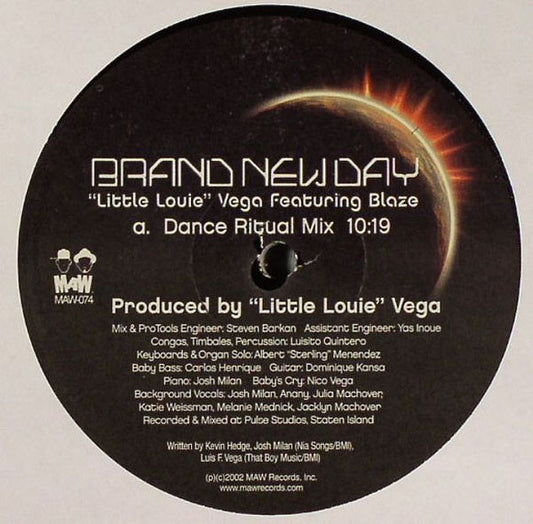 Louie Vega Featuring Blaze : Brand New Day (12")