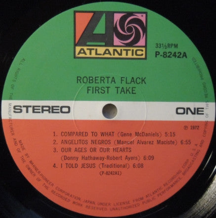 Roberta Flack : First Take (LP, Album, RE)