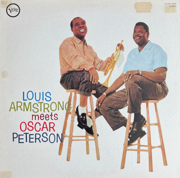 Louis Armstrong, Oscar Peterson : Louis Armstrong Meets Oscar Peterson (LP, Album, RE)