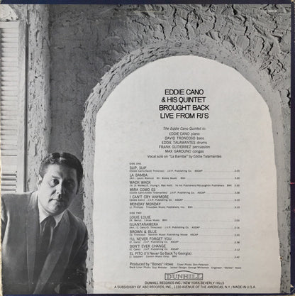 Eddie Cano & His Quintet : Brought Back Live From PJ's (LP, Album)