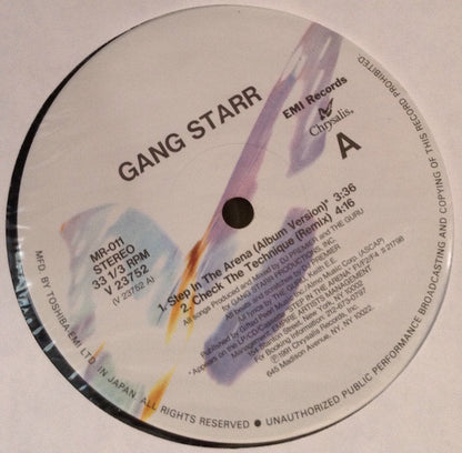Gang Starr : Step In The Arena (12", RE)