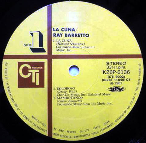 Ray Barretto : La Cuna (LP, Album)