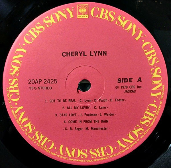 Cheryl Lynn : Cheryl Lynn (LP, Album, RE)