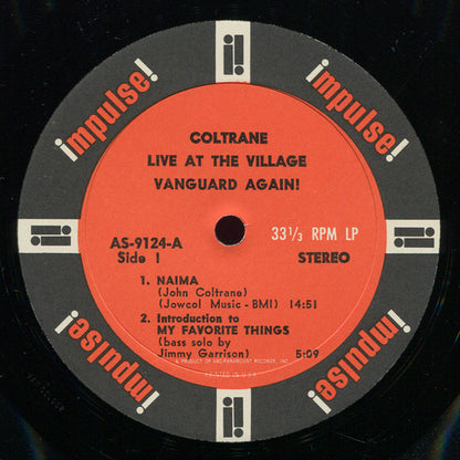 John Coltrane : Live At The Village Vanguard Again! (LP, Album)
