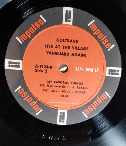 John Coltrane : Live At The Village Vanguard Again! (LP, Album)