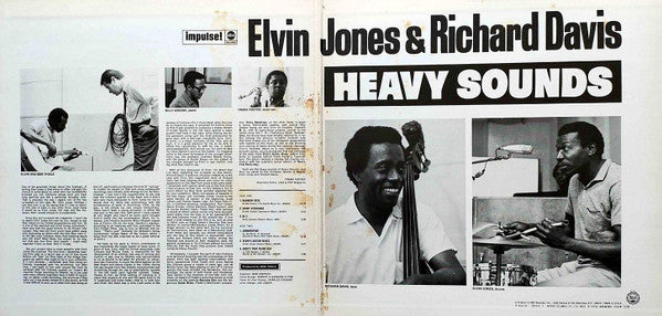 Elvin Jones And Richard Davis (2) : Heavy Sounds (LP, Album, RE, Gat)