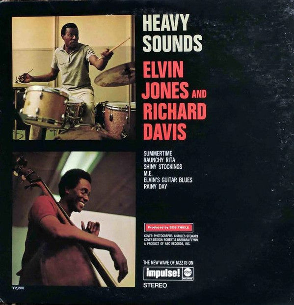 Elvin Jones And Richard Davis (2) : Heavy Sounds (LP, Album, RE, Gat)