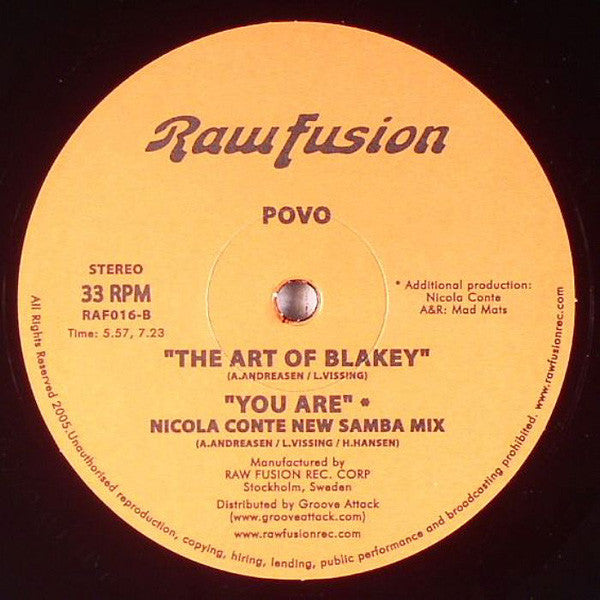 Povo : Hi Fly (12", 45 )