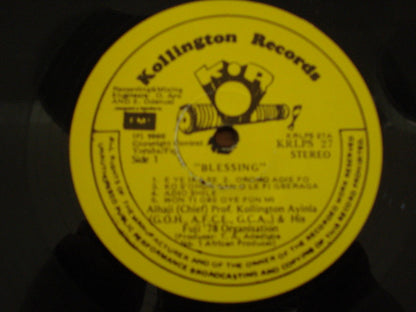 Alhaji (Chief) Prof. Kollington Ayinla And His Fuji '78 Organisation* : Blessing (LP, Album)