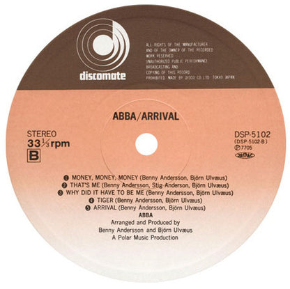 ABBA = ABBA : Arrival = アライバル (LP, Album, RE)