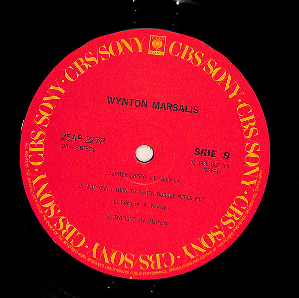 Wynton Marsalis : Wynton Marsalis (LP, Album)