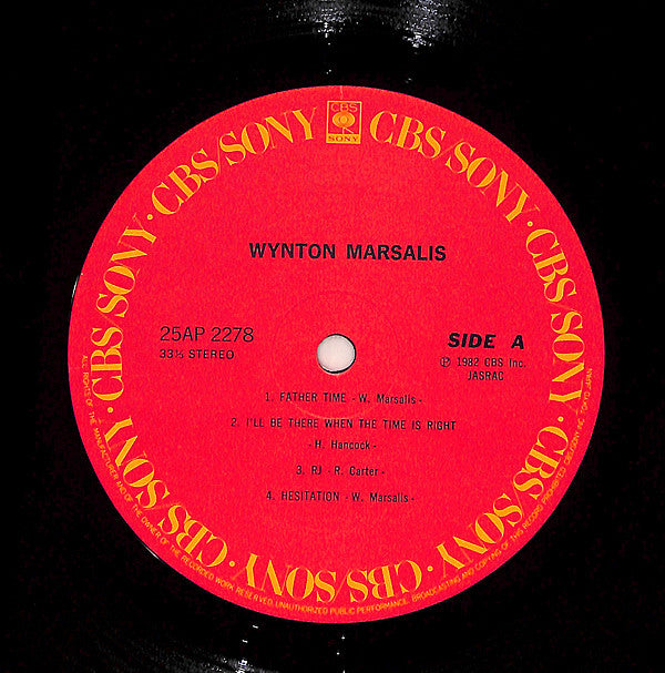 Wynton Marsalis : Wynton Marsalis (LP, Album)