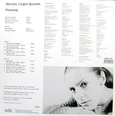 Monika Linges Quartet : Floating (LP, Album, Ltd, RE, RM, HQ )