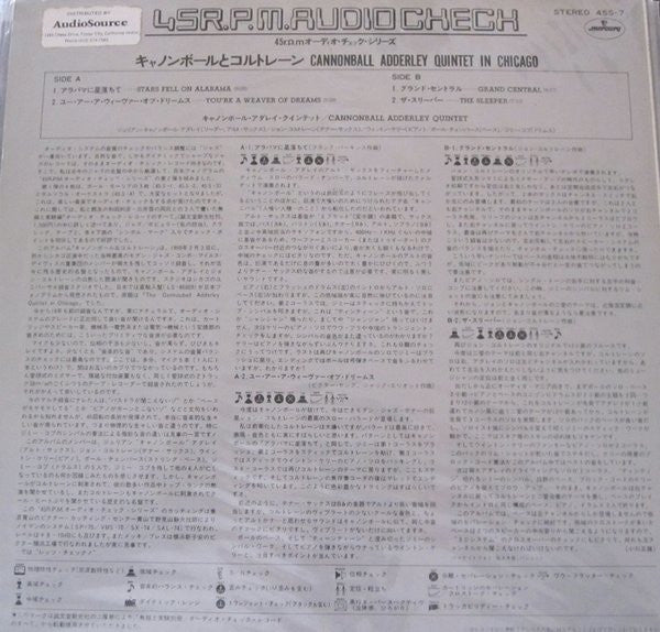 Cannonball Adderley Quintet* : In Chicago (LP, Album)