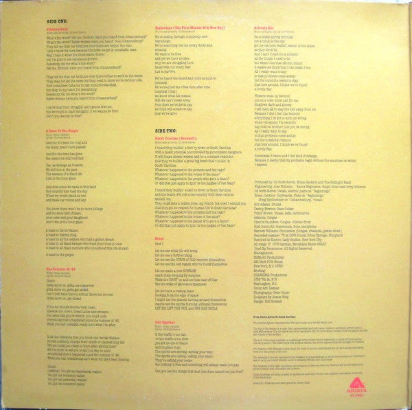 Gil Scott-Heron & Brian Jackson : From South Africa To South Carolina (LP, Album, Gat)