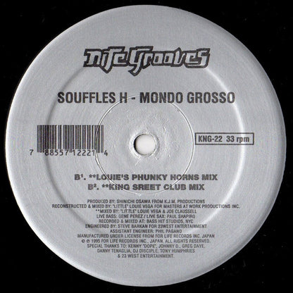 Mondo Grosso : Souffles H (12")