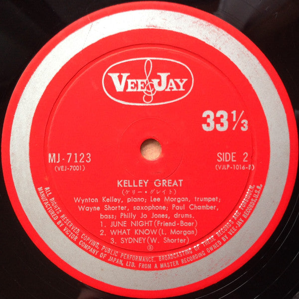 Wynton Kelly : Kelley Great = ケリー・グレイト (LP, Album, Mono, RE)