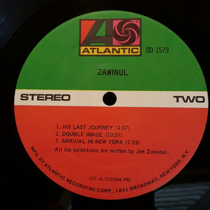 Joe Zawinul : Zawinul (LP, Album, PR)