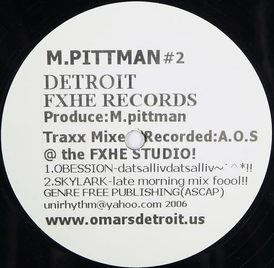 Marcellus Pittman : M.Pittman #2 (12", EP)