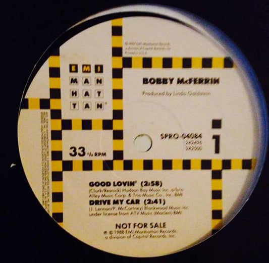 Bobby McFerrin :  Don't Worry, Be Happy  (12", Maxi, Promo)