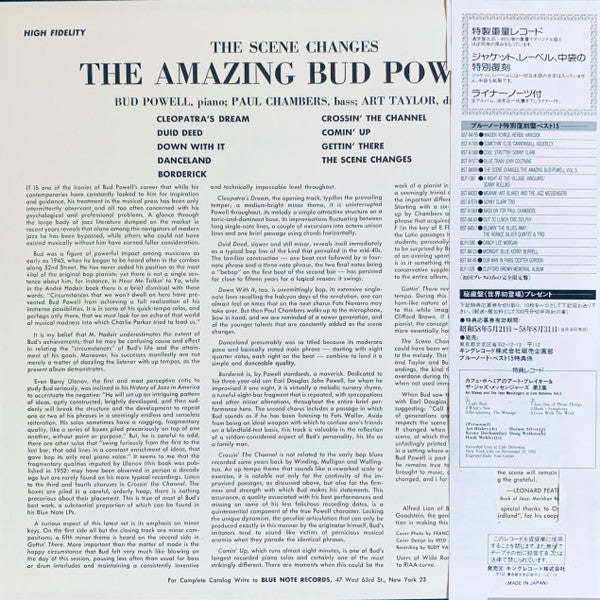 Bud Powell : The Scene Changes, Vol. 5 (LP, Album, Ltd)