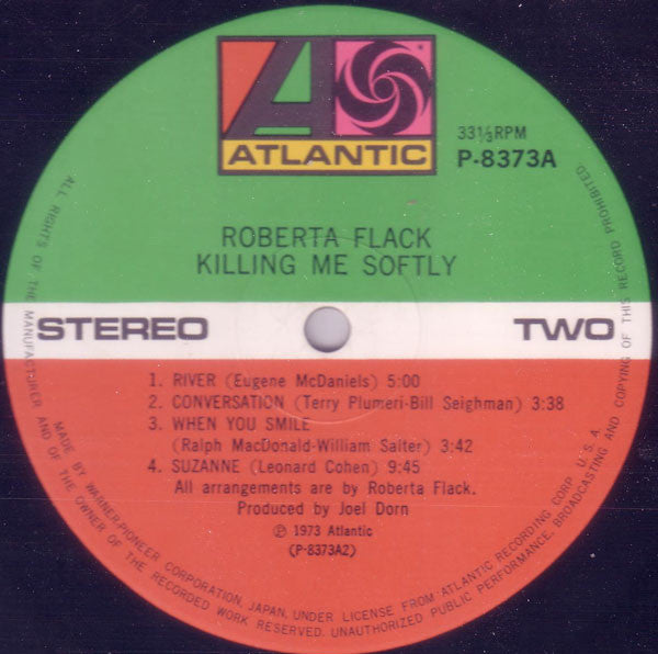 Roberta Flack : Killing Me Softly (LP, Album)