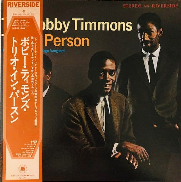 The Bobby Timmons Trio : In Person - Recorded 'Live' At The Village Vanguard (LP, Album, RE)