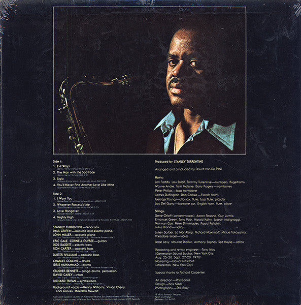 Stanley Turrentine : The Man With The Sad Face (LP, Album, RE)